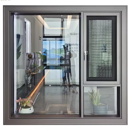 High-material , Fashion Madeling,With Minimalist Breath Aluminum Casement Windows2